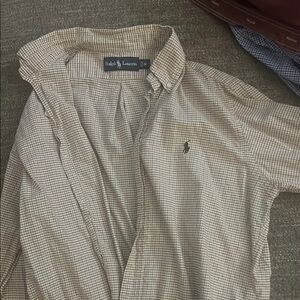 Polo by Ralph Lauren Tan Casual Button Down Shirt
